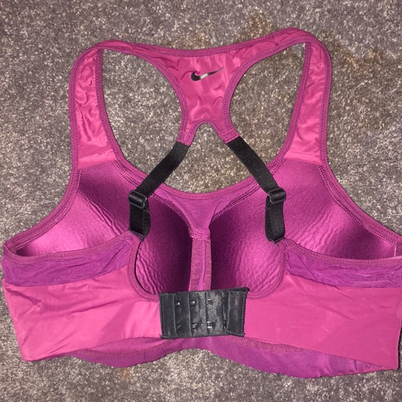 Burgundy Nike Sports Bra - Picture 2 of 4